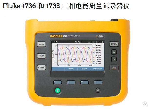 Fluke 1736 和 1738 三相电能质量记录器仪